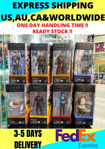 Star Wars Black Series 6" Wave 9 Aayla Secura Axe Woves 8pc Complete Set -INHAND Cover