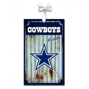 Dallas Cowboys Adorno de Metal Corrugado Regalo de Navidad - Imagen 1 de 1