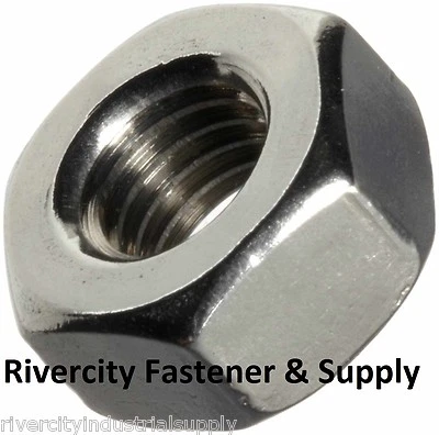 RIVERCITY FASTENER & SUPPLY (100) M4-0.7 Coarse Thread Hex Nut Stainless Steel Din 934 M4x.7 Nuts 4mm
