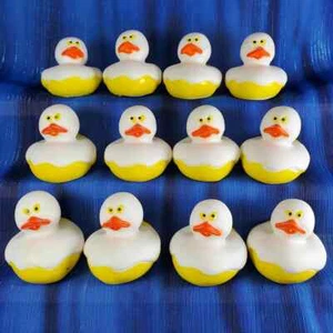 Ein Dutzend 12 Halloween Geister Geist Gummienten NEU - Bild 1 von 4