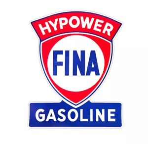 FITS VINTAGE FINA HYPOWER GAS GASOLINE OIL PUMP ENGINE STICKER DECAL - Bild 1 von 1