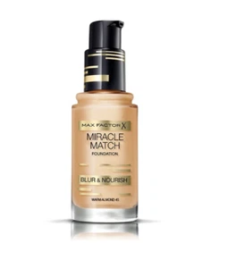 Fondotinta Miracle Match Max Factor Foundation Blur & Nourish 30ML Sand 60 - Imagen 1 de 3