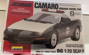 LINDBERG 72513 Camaro Texas Highway Patrol Car 1:20 MODEL CAR MOUNTAIN KIT FS - Picture 1 of 2