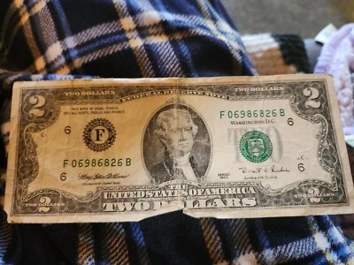 1995 2 dollar bill - Image 1 of 2