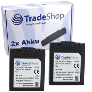 2x AKKU 1500mAh für PANASONIC CGR-S006 CGR-S006E CGR-S006E/1B - Bild 1 von 1