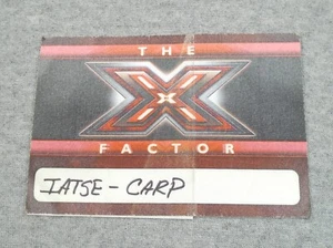 2012 auditions tour THE X FACTOR BACKSTAGE PASS working crew cloth Rhode Island - Picture 1 of 2