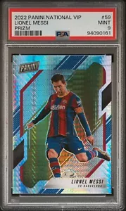 2022 Panini National VIP Lionel Messi Hyper Prizm Card PSA 9 - Bild 1 von 2