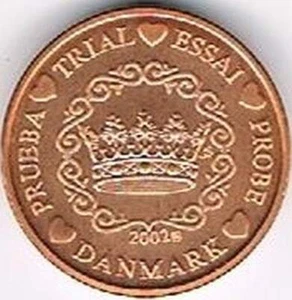 Denmark 2002 (Gr) probe-pattern-essai - 2 eurocent - Kroon - Bild 1 von 1
