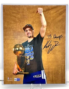 Foto Firmada Fanatics Auténtica 2014-2015 de Klay Thompson (8""x10"), Campeón de la NBA - Imagen 1 de 2