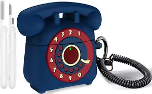 Compatible with Airpods 4 Case 2024 with Cleaner Kit, Retro Phone Design for Air - Picture 1 of 7