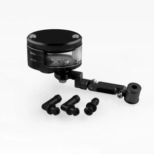 Motorcycle Black CNC Brake Clutch Master Cylinder Fluid Reservoir Tank Oil Cup - Picture 1 of 5