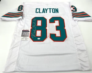 MARK CLAYTON MIAMI DOLPHINS SIGNED CUSTOM STITCHED JERSEY JSA WITNESS COA - Picture 1 of 3