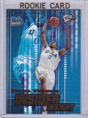 Russell Westbrook GOLD RC 2008 UCLA Bruins INSERT ROOKIE CARD Basketball THUNDER - Image 1 of 2