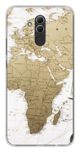 Coque en silicone imprimée compatible Huawei Mate 20 Lite Map Europe Afrique - Bild 1 von 3
