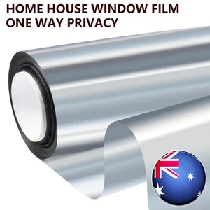 Privacy Window Film One Way Mirror Tint Decorative Glass Sticker Anti UV Glare - Picture 1 of 17
