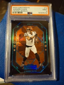 Tarjeta Joya Corona Jamarr Chase Panini Contenders 2023 #15 Bengals SSP PSA 9 LSU - Imagen 1 de 6