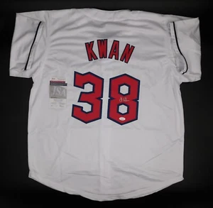 Steven Kwan Signed Autographed Cleveland Guardians White Baseball Jersey JSA COA - Picture 1 of 3