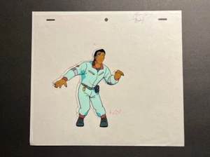 The Real Ghostbusters Winston Zeddemore Original Animation Cel & Drawing (B-21) - Picture 1 of 7