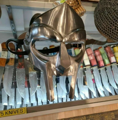 Маска гладиатора MF Doom Mad Villain 18 г броня из мягкой стали копия для Хэллоуина - Изображение 1 из 4