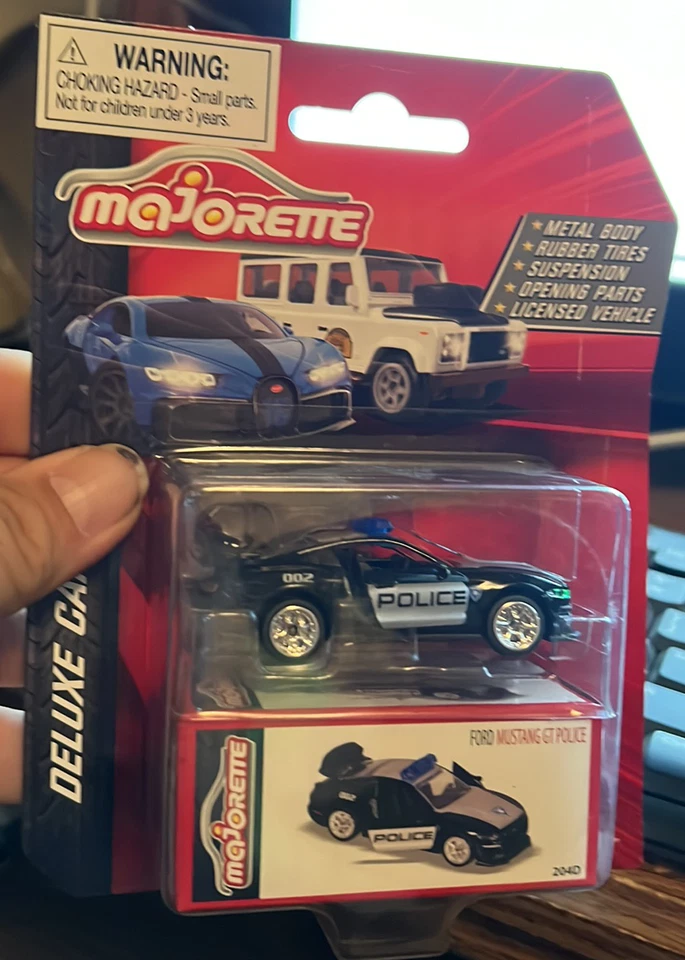 Majorette Deluxe Cars Police Ford Mustang GT...FREE SHIPPING!!! - Image 1 of 1