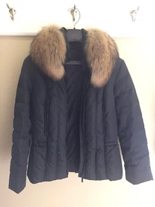 Ladies Andrew Marc Down Jacket Fur Trim - Size PL - EUC - Picture 1 of 5