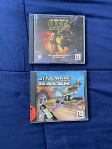 STAR WARS PC GAME LOT REBEL ASSAULT II 2 EPISODE 1 RACER - Picture 1 of 3