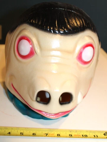 UNUSED Star Wars Blue Snaggletooth Latex Mask Figure Kenner Cosplay Rare SIGNED Cover