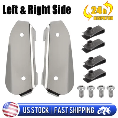 2x Sun Visor Stainless Steel End Mounting Bracket Kit For GM Chevy Truck 1953 Foto 1 de 4