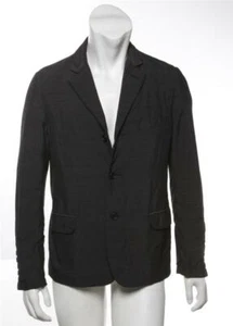 Chaqueta Blazer L SAGE DE CRET para Hombre Gris Carbón Mezcla Lana NUEVA - Imagen 1 de 5