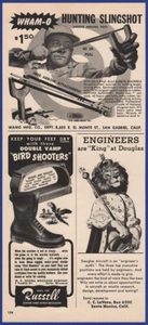 Vintage 1956 WHAM-O Jagd Sligshot Ephemera 50er Jahre Druckanzeige - Bild 1 von 1