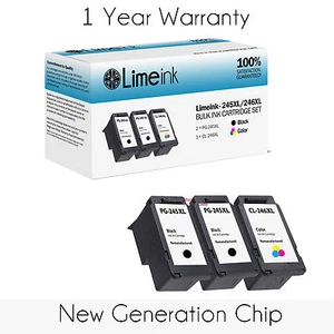 3 cartuchos de tinta PG-245XL CL-246XL para Canon PIXMA iP2820 MG2420 MG2520 MG2920 - Imagen 1 de 1