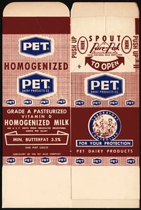 Vintage box PET DAIRY PRODUCTS One Pint size laboratory pictured unused n-mint - Picture 1 of 2