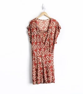 Vestido Anthropologie Plenty Tracy Reese S Contando Ángulos Envolvente Sin Mangas Geométrico - Imagen 1 de 8