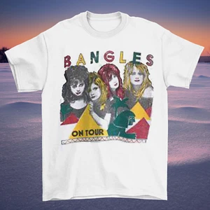 Camiseta blanca The Bangles Band On Tour todas las tallas S a 5XL LL827 - Imagen 1 de 2