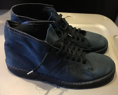 Vintage Raro 80’s-90’s Punk Grunge Nana Azul Camurça Couro Macaco Botas tamanho 12 - Imagem 1 de 4