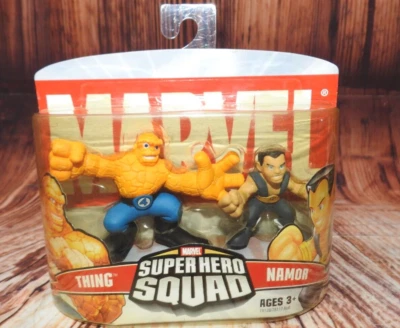 Superhero Squad Thing & Namor Action Figures 2006 NEW SEALED - Image 1 of 4
