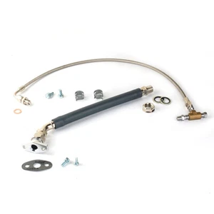 Turbo Oil Feed & Drain Line Set For HONDA D15 D16 engine w/ Garrett Ball Bearing - Picture 1 of 10