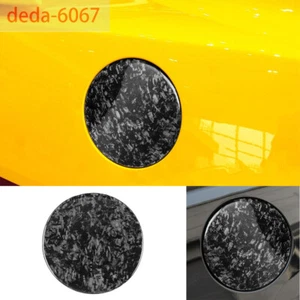 Forged Carbon Fuel Filler Tank Cover Door Gas Cap For Chevrolet Camaro 2010-2015 - Picture 1 of 10
