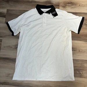 Boohoo Man Polo Shirt Mens XXL Contrast Collar Cotton Lightweight - Picture 1 of 9