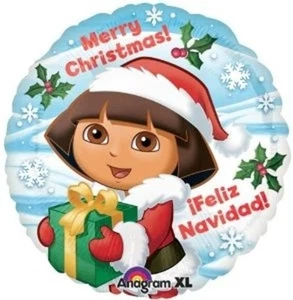 Dora The Explorer Christmas 18" Foil Balloon (Non-Packaged) - Picture 1 of 1