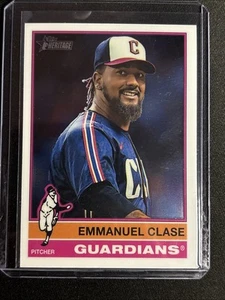 🔥Emmanuel Clase 2025 Topps Heritage #120 Cromo Cleveland Guardians - Imagen 1 de 2