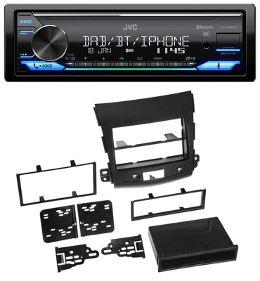 JVC Bluetooth DAB USB Lenkrad Autoradio für Mitsubishi Outlander 10-12 - Bild 1 von 4