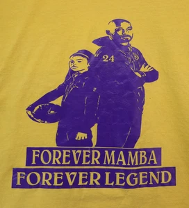 Vintage Kobe Hemd Mamba Forever Large Erwachsene Gold Gelb - Bild 1 von 6
