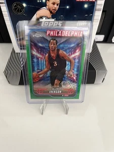 Topps Chrome Basketball 24/25 - Allen Iverson Green Topps Refractor Philadelphia - Bild 1 von 2