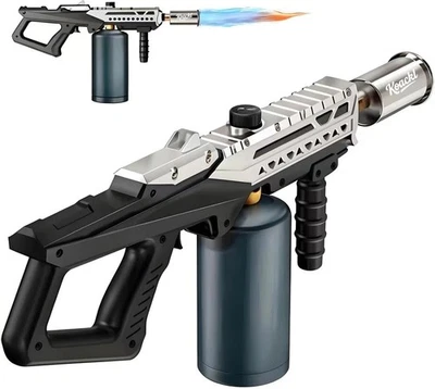 Potente pistola antorcha de propano, antorcha de cocina con llama ajustable, lanzallamas... Foto 1 de 4