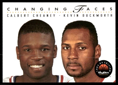 1993-94 Skybox Premium - Calbert Cheaney, Kevin Duckworth #318 (RC) - Изображение 1 из 2