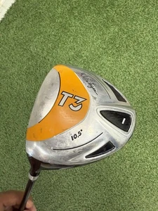 Walter Hagen T3 ~ 1 Wood Driver Golf Club 43” Lefty 10.5 Degree Yellow Left - Picture 1 of 5