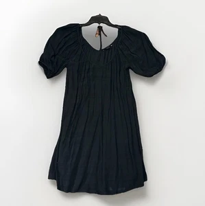 Sanctuary Women's Black Cotton Blend Bubble Sleeve Dress Size Small S - Picture 1 of 6
