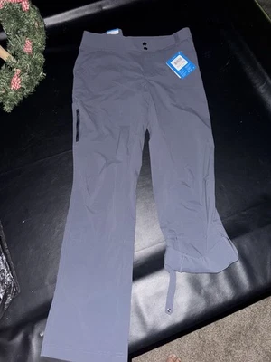 Pantalón elástico Columbia Saturday Trail para mujer, gris, 12 piernas rectas Foto 1 de 4