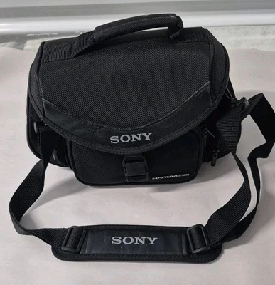 Sony Handycam Digital Camcorder Black Carrying Case Bag ONLY w/ Shoulder Strap - Image 1 of 3